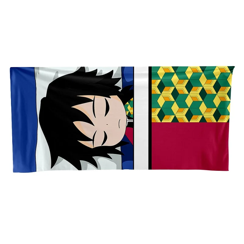 

Q version of Demon Slayer's Blade Comfortable Soft Bath Towel Sports Towel Swimming Beach Beach Towel