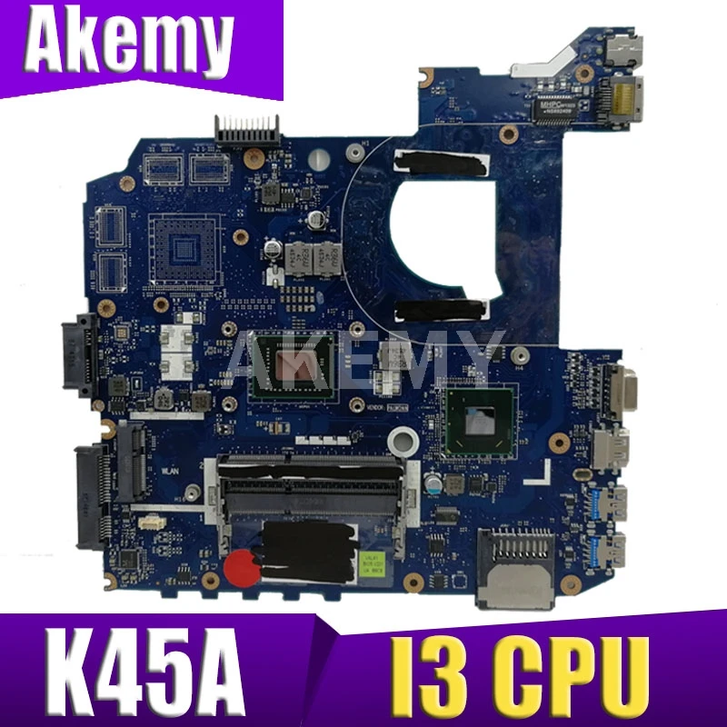 Akemy K45A VAL40 LA 8226P с I3 CPU материнская плата для ASUS A85V A45V K45V K45VM K45VD ноутбука 100%