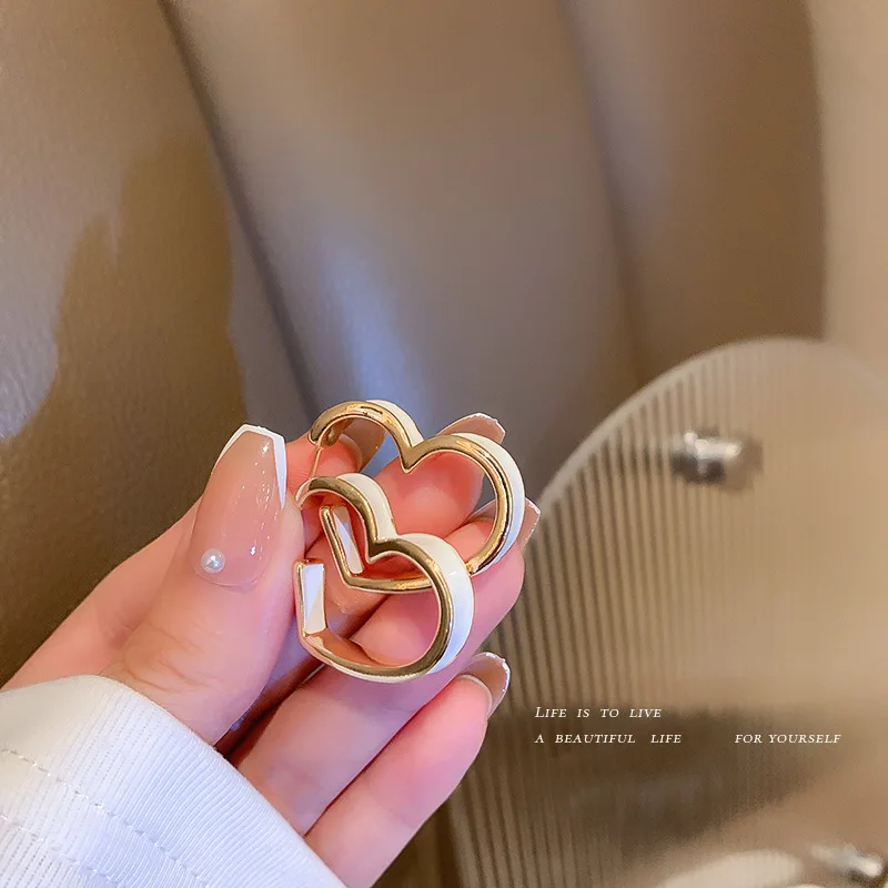 

925 Silver Needle Candy Color Earrings Female Personality Exaggerated Square Geometric Net Red New Summer