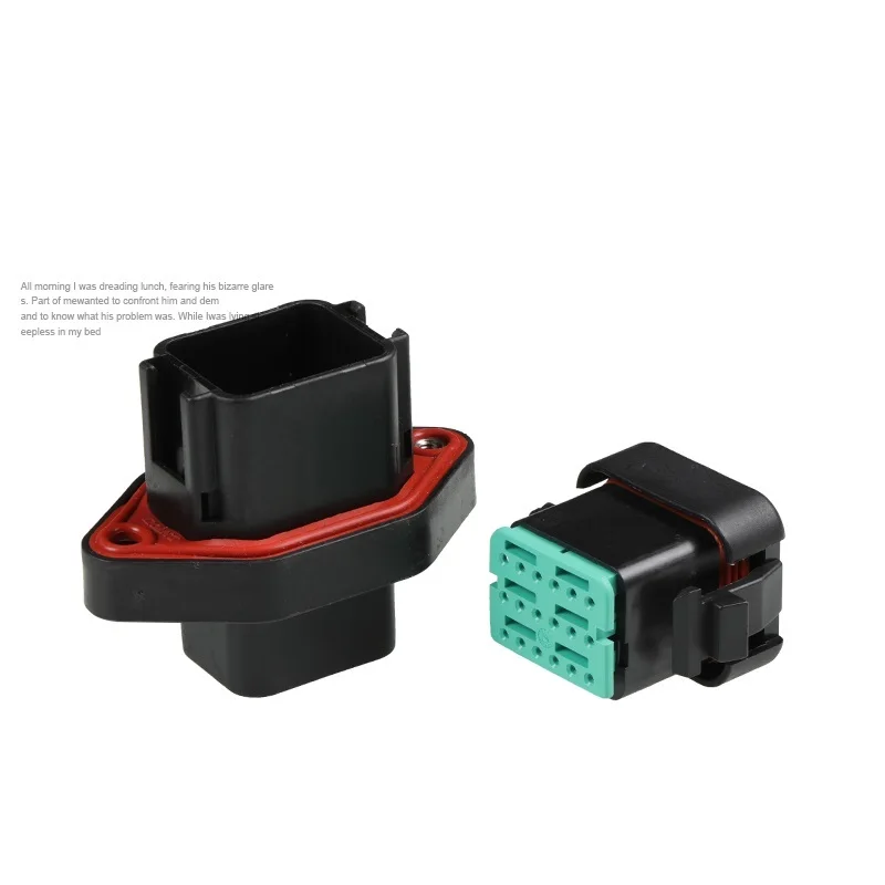 Фото 10 комплектов, 18 штырьков, Φ De Chi Male Female Black Plug DTV06 Carter Excavator CAT330/336C9, соединитель проводки инжектора двигателя №2
