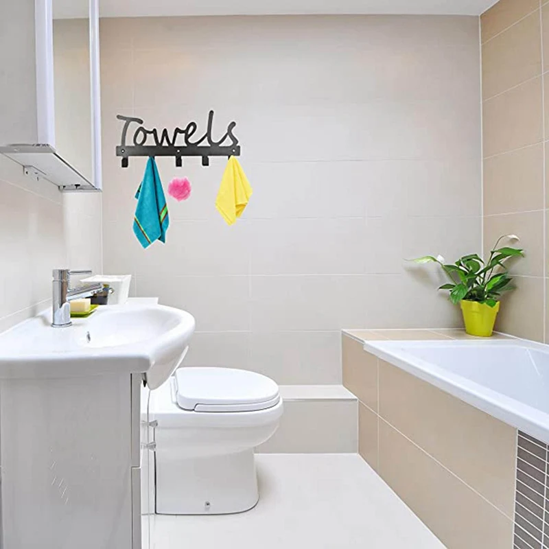 

Thicken Space Iron art Robe Hooks Wall Hang Mounted Towel Hook Clothes Hook Bathroom