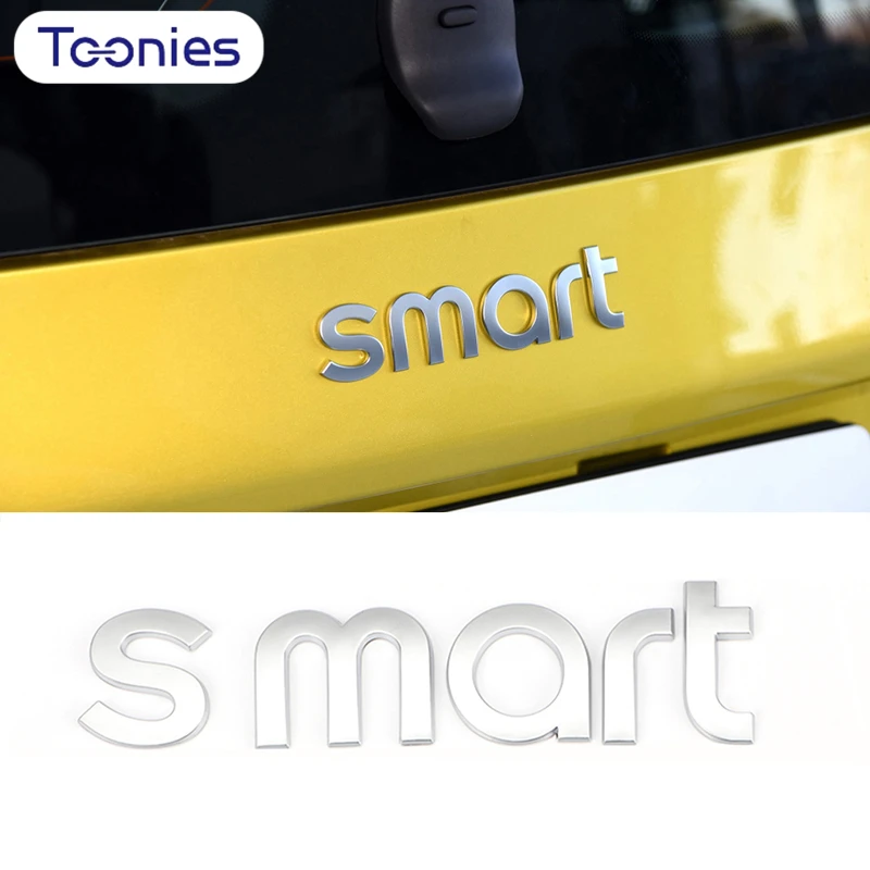 

Автомобильный Стайлинг передняя крышка этикетка и задний хвост ярлык с буквами модифицированный стикер аксессуар для Mercedes Smart 453 Fortwo ForFour