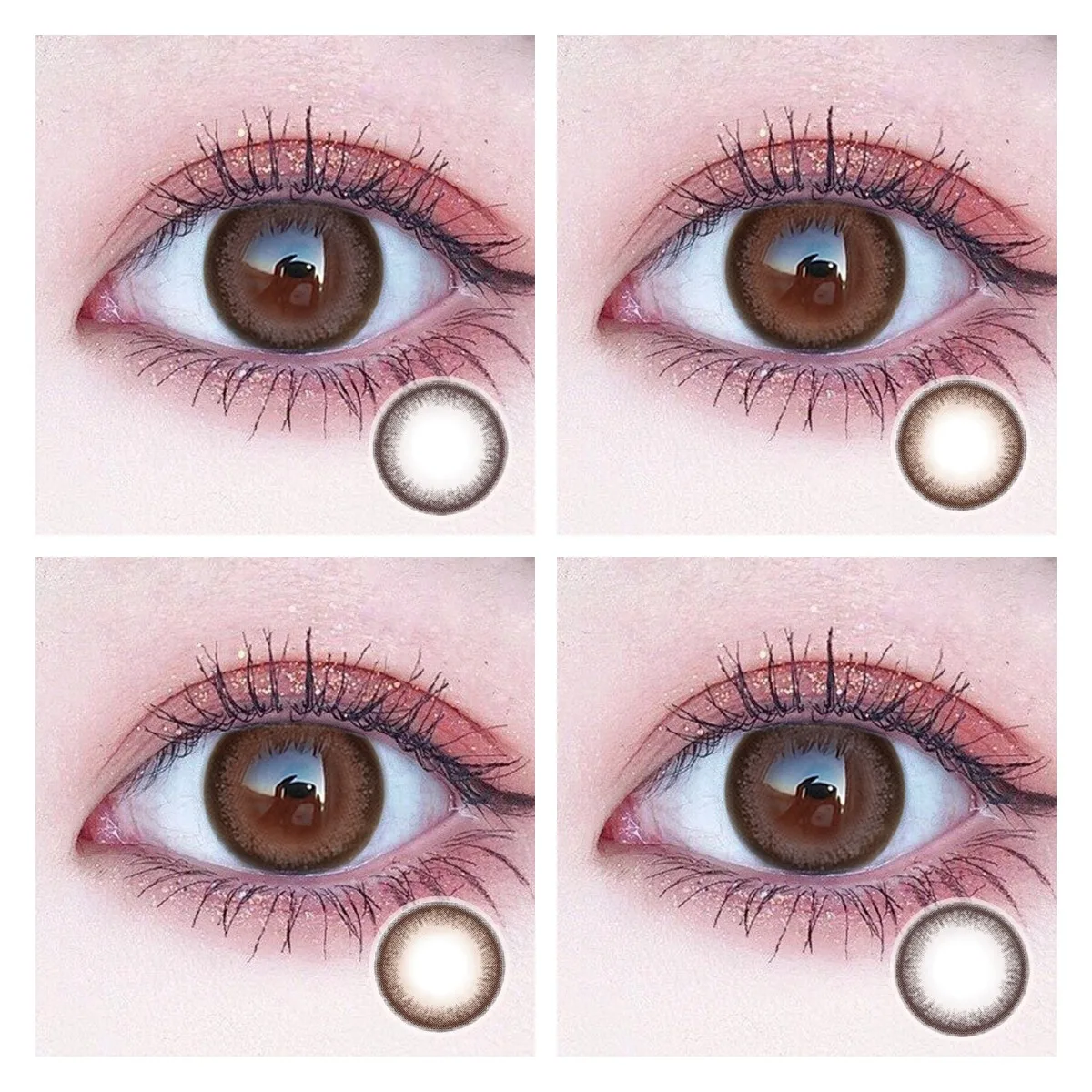 

GoMaxiyGirl Dorayaki Series New Unique Colored Contact Lenses for Eyes Cosmetic Contact Lens Big Beautiful Pupil 2pcs/pair
