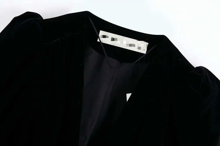 Блузка женская с пышными рукавами элегантная однотонная хлопковая рубашка