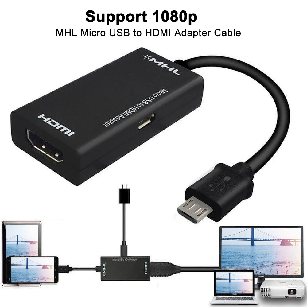 5 контактный разъем адаптер USB для hdmy кабеля переходника Поддержка 1080p| |
