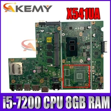 X541UAK i5-7200 CPU 8GB RAM Mainboard REV 2.0 For ASUS X541UVK X541UA X541UAK laptop motherboard 100% Tested