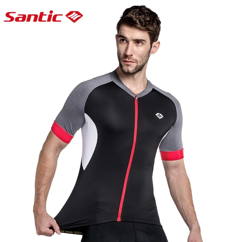 Santic Мужская велосипедная майка Pro Fit N FEEL High Tech Ткань дорожный велосипед MTB
