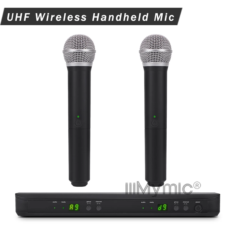 Профессиональный BX288 58 BX88 58A UHF беспроводной микрофон для караоке система с двойным портативным передатчиком UT4 TPYE Mic