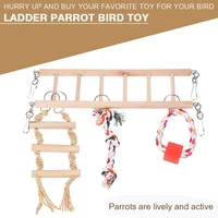 1pc bird suspension ladder small animal suspension ladder swinging bridge activity centre pet toys