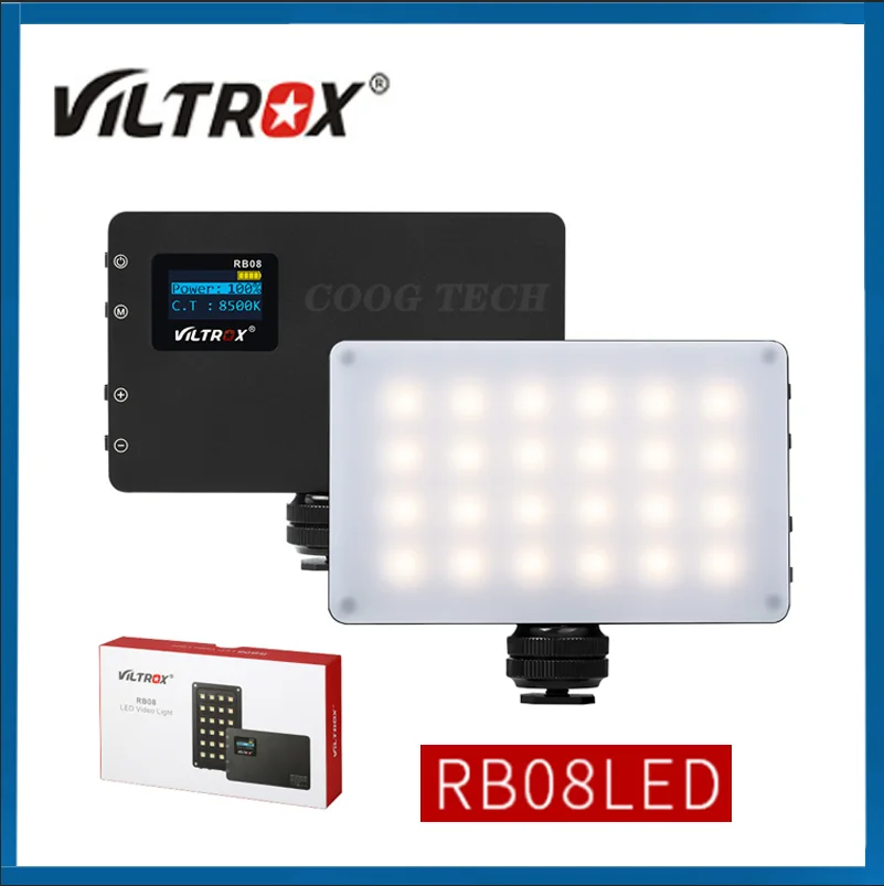 Viltrox RB08 Bi color 2500K 8500K Спортивная мини видеокамера на LED светильник Портативный