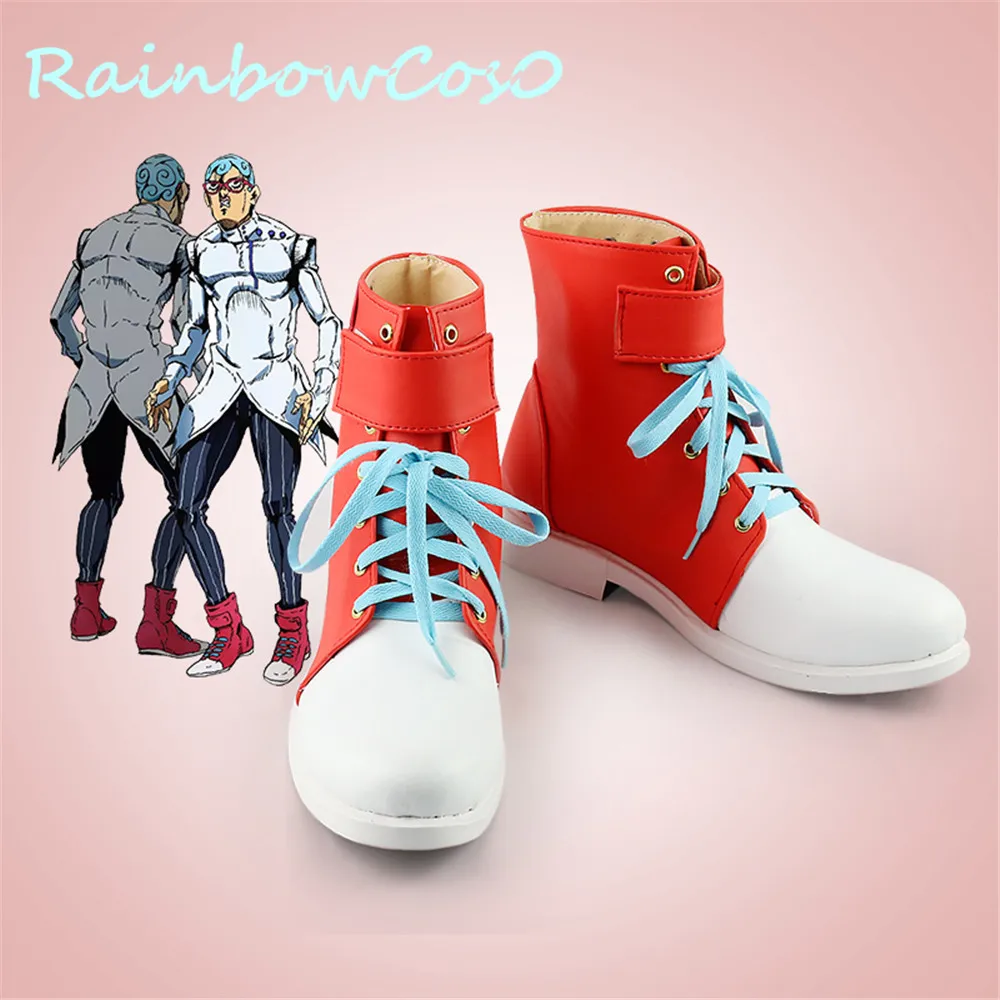 Туфли для косплея RainbowCos0, аниме «невероятные приключения Джоджо», сапоги венто золотистого гуайо, для Хэллоуина
