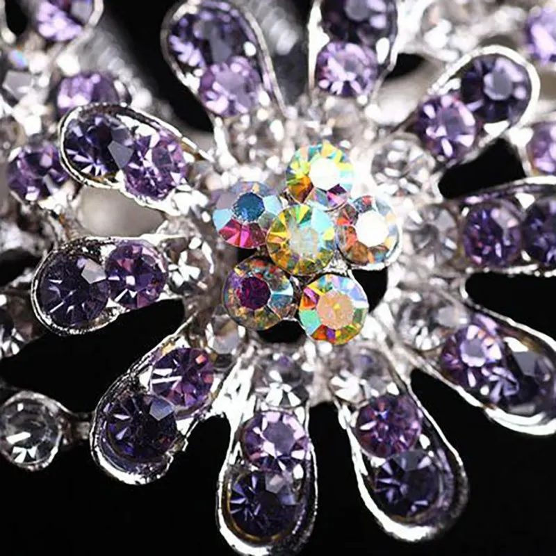 Модный стиль Blingbling шпилька сплав В ролях цветок лепесток волосы красивый гребень заколка для волос жемчужный гребень аксессуар для волос