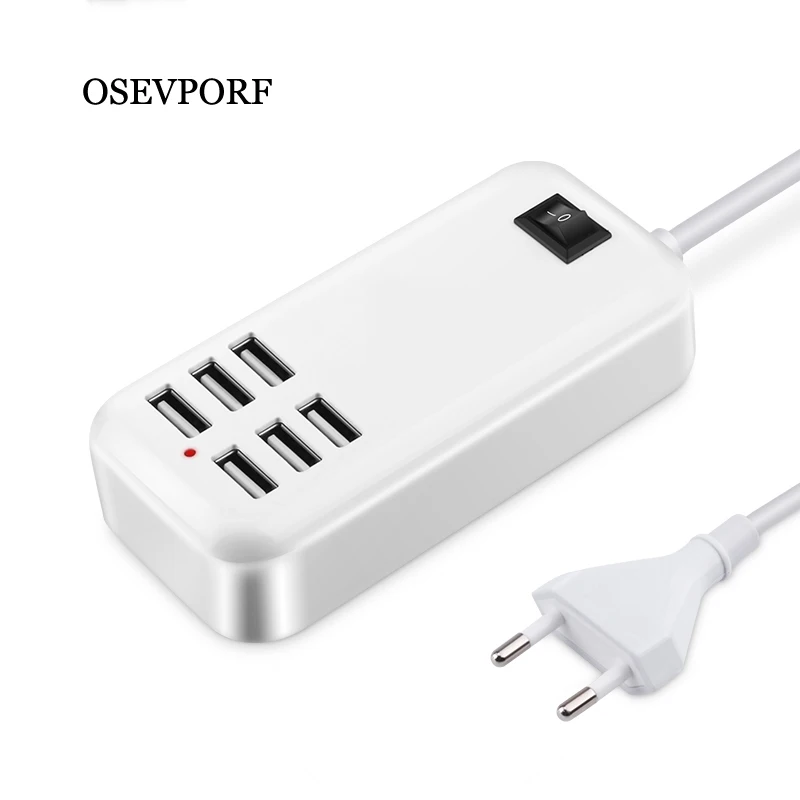 

Зарядная станция на 6 портов с несколькими USB-портами, 30 Вт