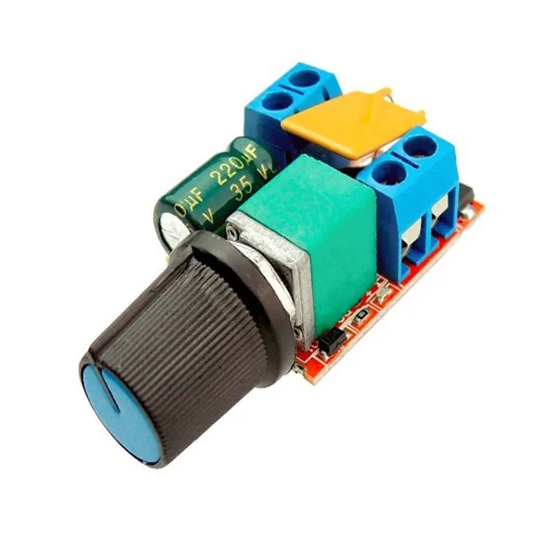 

Mini DC motor PWM speed controller 3V6 12 24 35V speed control switch Ultra-small LED dimmer 5A