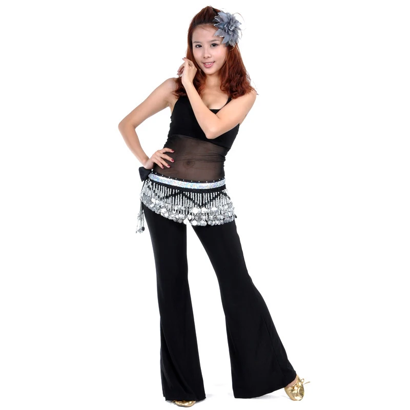 Леди Для женщин живота Танцы хип аксессуары для шарфа Пояс юбка с золотыми тон