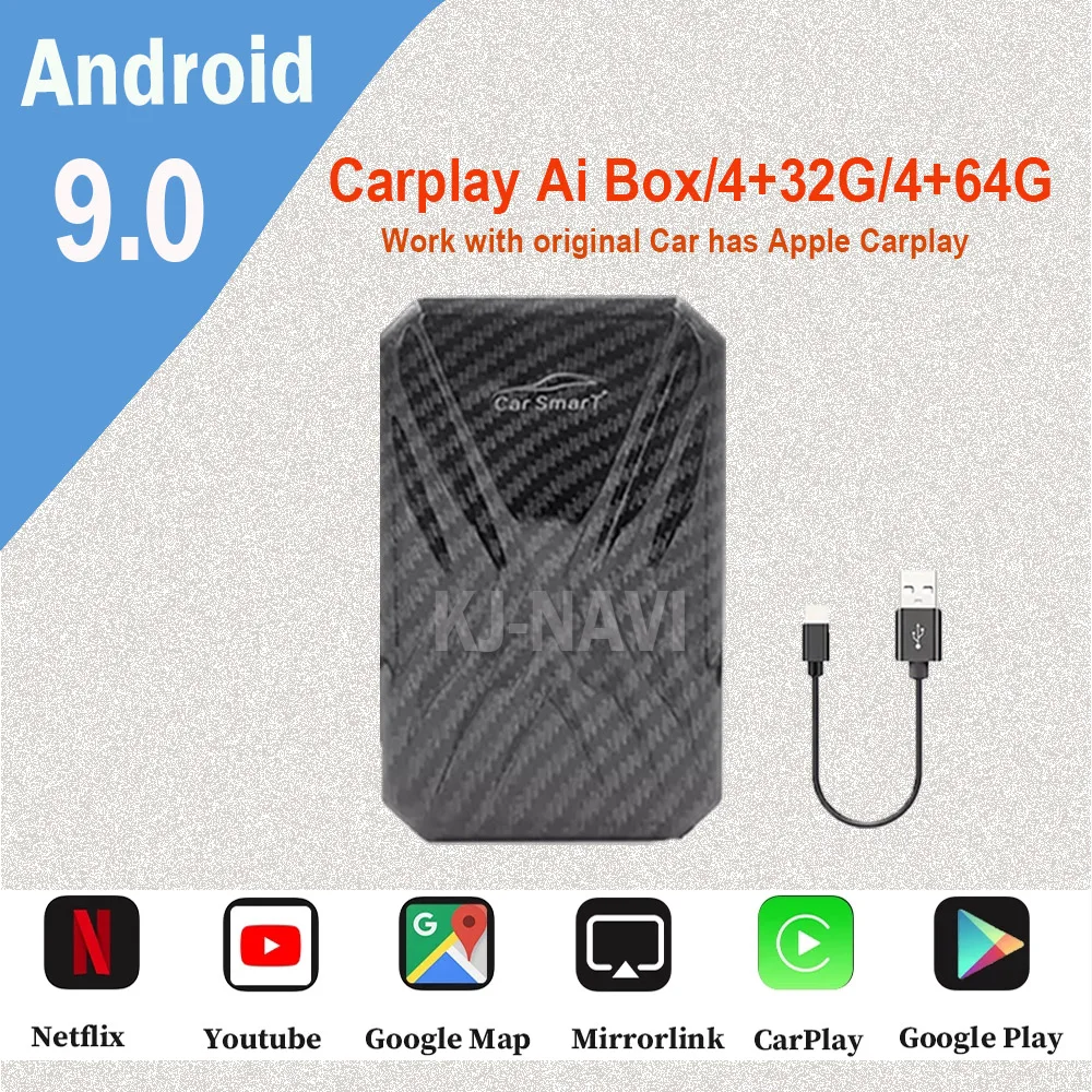 

Автомобильный мультимедийный плеер Carplay, 4 + 64 ГБ, Android 9,0, для BMW, Benz, Audi, Lexus, Mazda, Apple Carplay