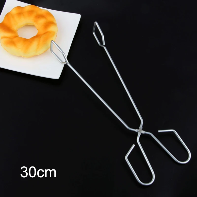 

1 Pcs BBQ Tongs for Grilling Stainless Steel Barbecue Clip Pizza Bread Clamp Cooking Tool E7