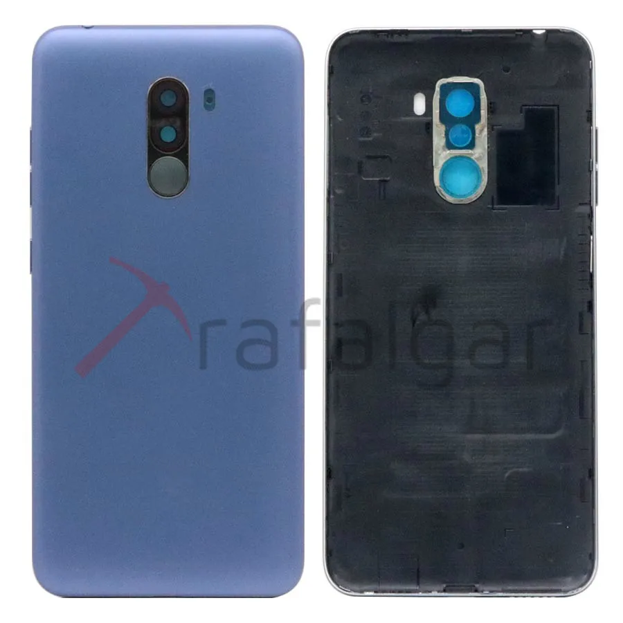 Для Xiaomi PocoPhone F1 задняя крышка батарейного отсека задняя дверь корпус чехол для Xiaomi Poco F1 крышка батареи+ ключ для боковой кнопки Замена