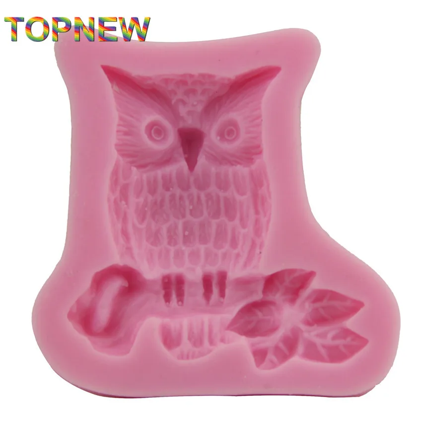 Новая силиконовая форма для торта в виде совы на ветке символа мудрости стильный