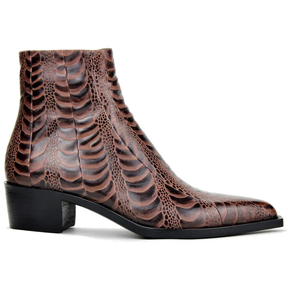 Модные ботинки мужские повседневные дизайнерские модельные туфли Челси из