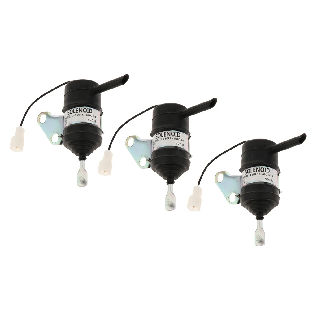 

MagiDeal 3x16851-60014 Электромагнитная катушка выключения подачи топлива для экскаватора Kubota
