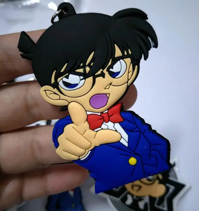 Темно-синий Dragon Ball Z Son Goku, супер ПВХ детали, рисунок, милый кулон, украшение, унисекс, сумка, цепочка, подвески, брелок для ключей - Цвет: Темно-синий