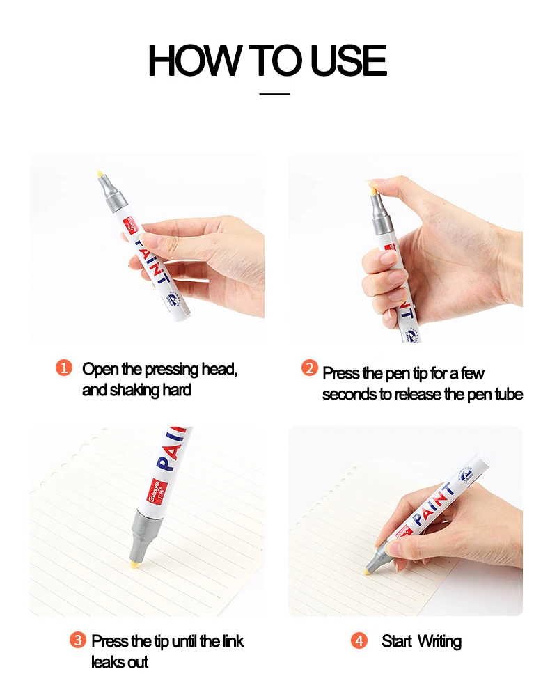 Водонепроницаемый Автомобильный маркер для шин протекторов CD металлические