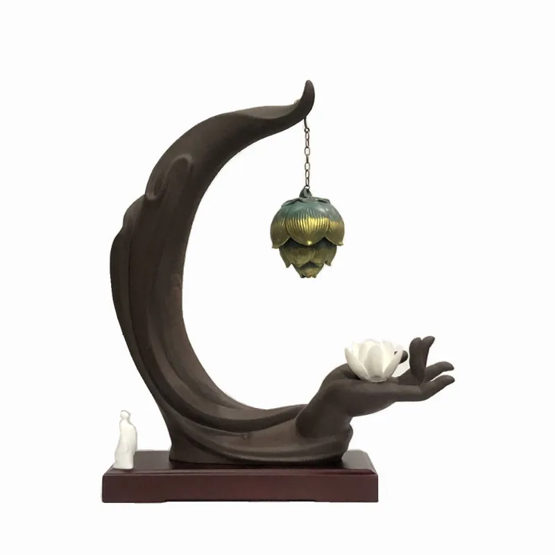 

Backflow Chinese Incense Burner Hanging Holder Creativity Luxury Incense Burner Landscape Porta Incenso Home Decoration EK50XL