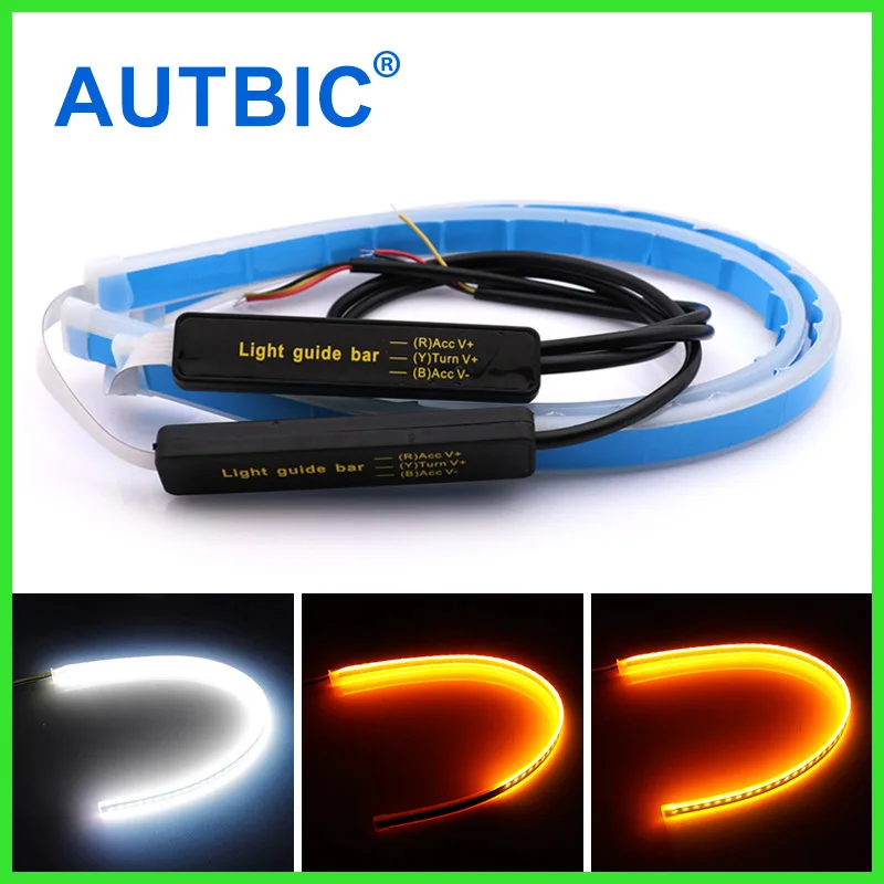 Автолампы AUTBIC 12 В для автомобилей дневные ходосветодиодный огни указатели