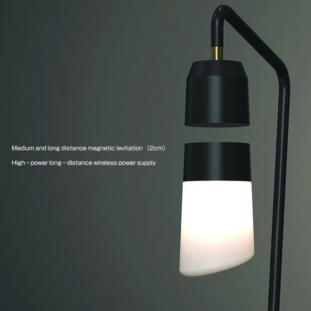 

Magnetic Levitation Black Gold Lamp Smart Voice Control Desk Lamp Bedroom Atmosphere Lamp Wireless Charging Reading Lamp Childre