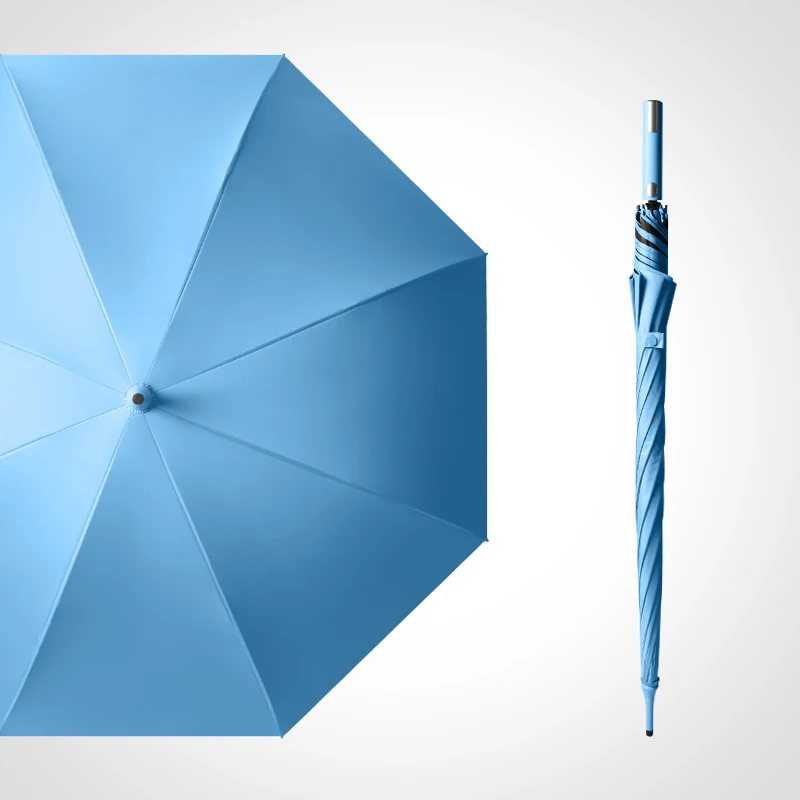 

Jewerly Umbrella Wind Resistant Strong Handle Automatic Black Umbrella Outdoor Patio Long Paraguas Negro Umbrellas BG50US