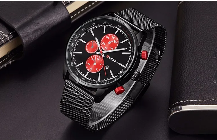 

Luxury Brand CURREN Fashion Quartz Watch Analog Military Sports Men Wristwatch Steel erkek kol saati Hodinky Relogio Masculino