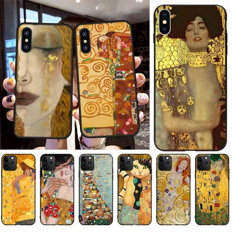 Роскошный чехол для iPhone 11 pro XS MAX 8 7 6 6S Plus X 5S SE XR с рисунком Густава Климта|Бамперы| |