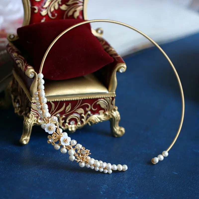 Ожерелье SINZRY ручной работы с натуральным пресноводным жемчугом элеганвечерние