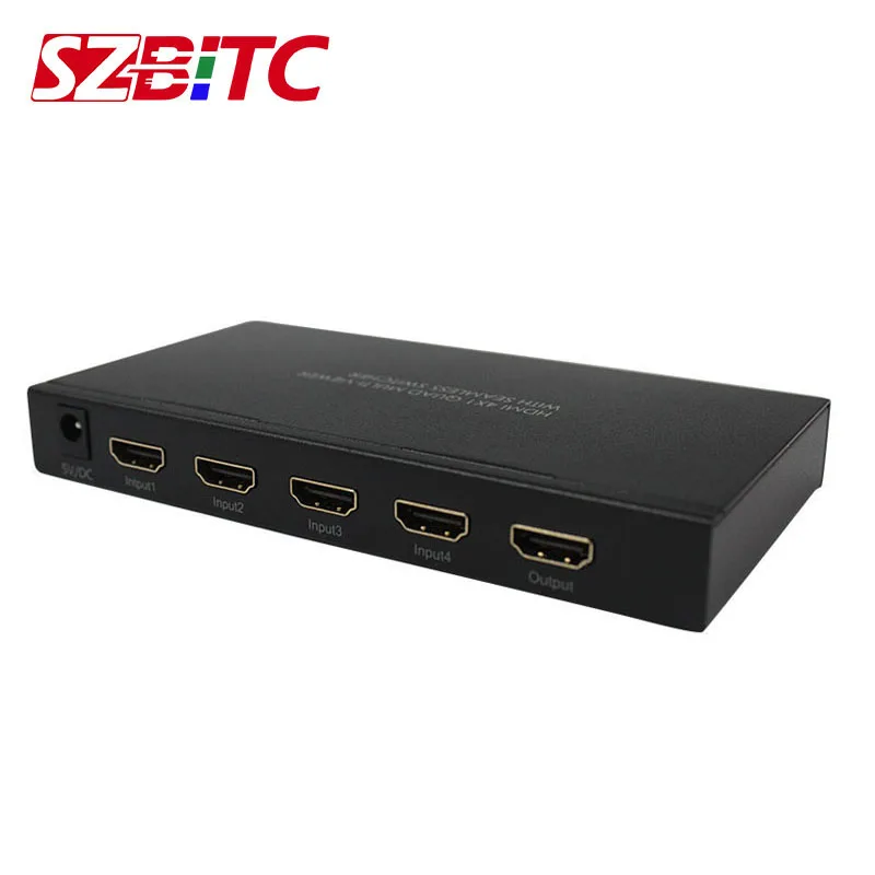 SZBITC HD переключатель 4x1 четырехъядерный многоцелевый с бесшовным переключением