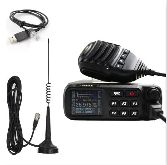 A-CB27-USB-Antenna Anysecu CB радио 27 МГц CB-27 26,965-27,405 МГц FM AM Режим Citizen Band Радио CB27 4 Вт короткая рация - Цвет: A-CB27-USB-Antenna