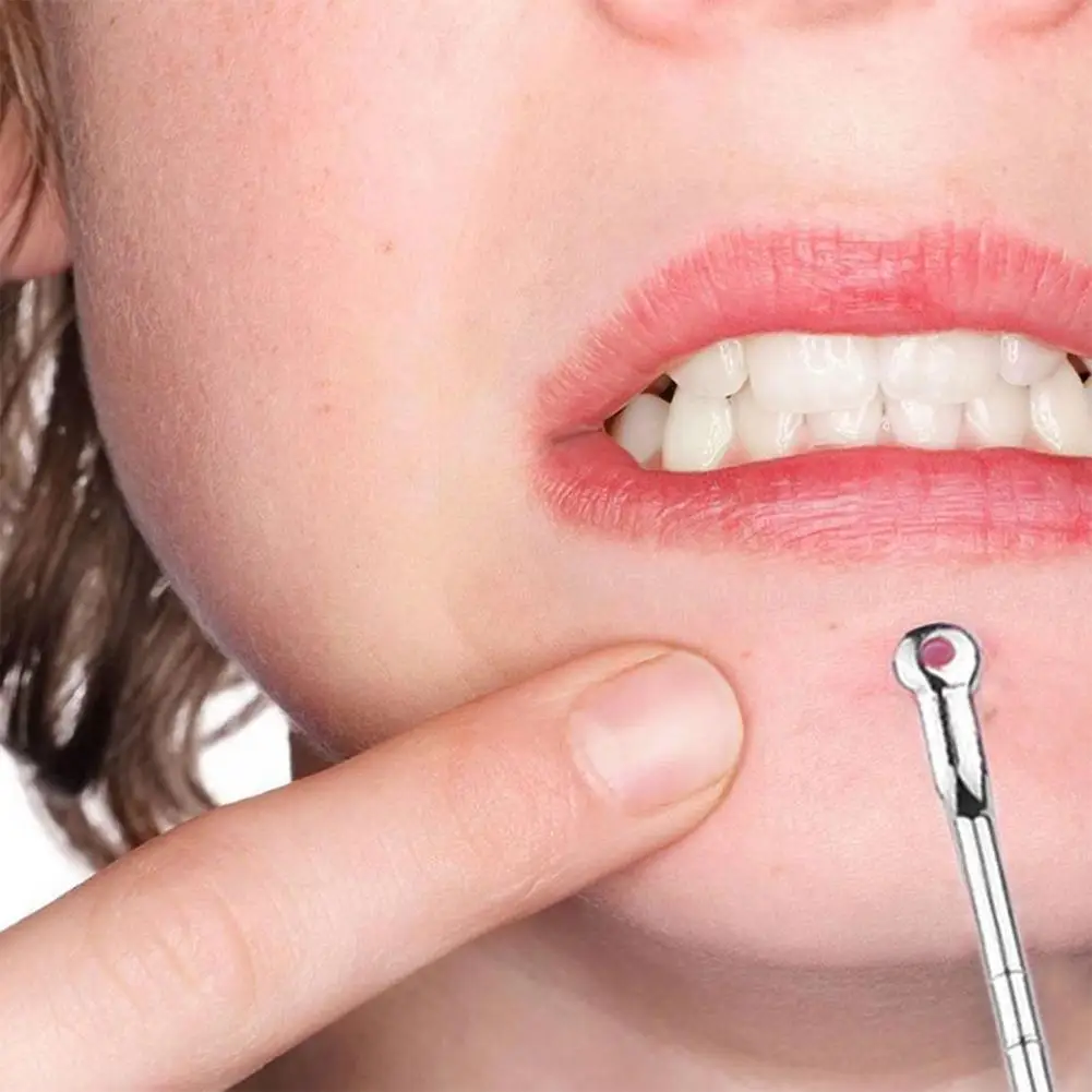 

3Pcs 1 Set Silver Blackhead Comedone Remover Needles Acne Extractor Beauty For Squeezing Skin Pimple Care Tools Face Blemis Z5O9