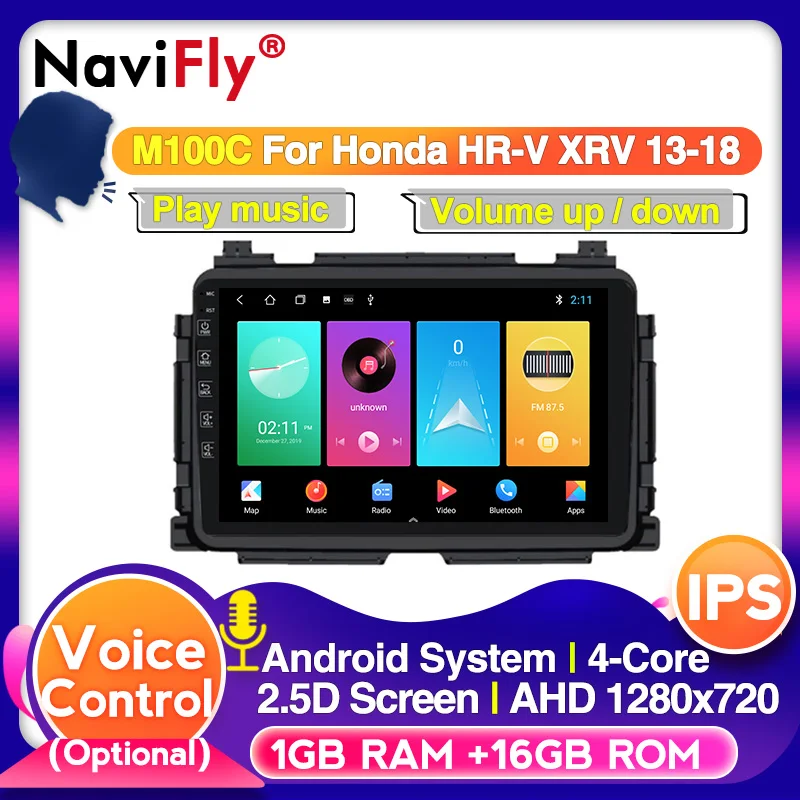 Автомобильный мультимедийный плеер 4G Wi-Fi IPS DSP Android 10 gps для Honda HR-V HRV XRV Vezel 2013 2019 |