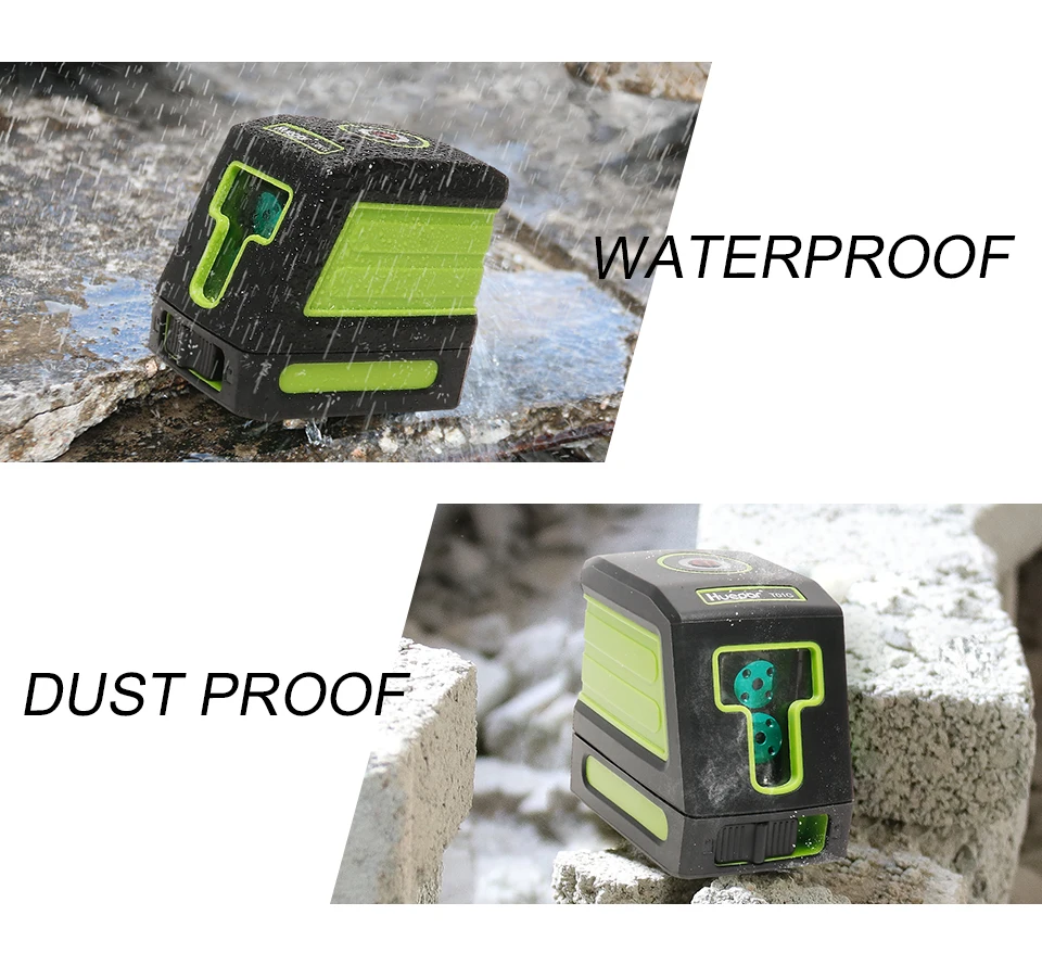 Самонивелирующийся вертикальный и горизонтальный лазерный уровень Huepar T01G