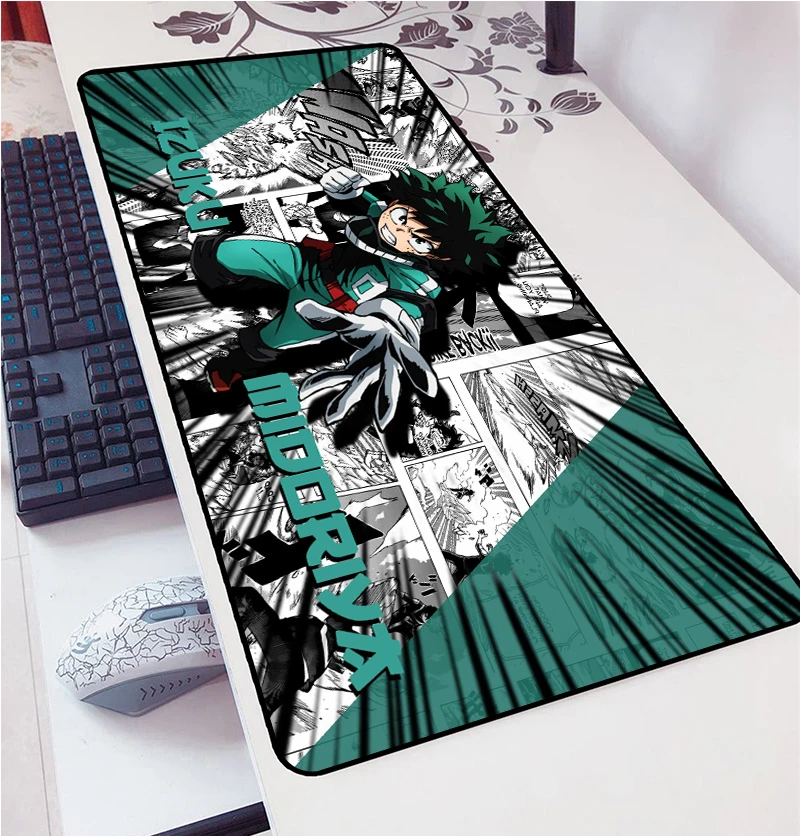 

800x300x2mm My Hero Academia Mouse Pad Mats Beautiful Computer Mouse Mat Gaming Accessories Domineering Mousepad Keyboard Gamer