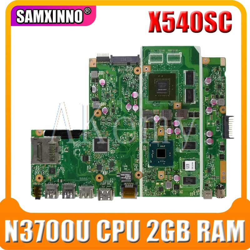 

Akemy X540SC For Asus X540SC D540S X540S X540 Laotop Mainboard X540SC Motherboard W/ N3700U CPU 2GB RAM