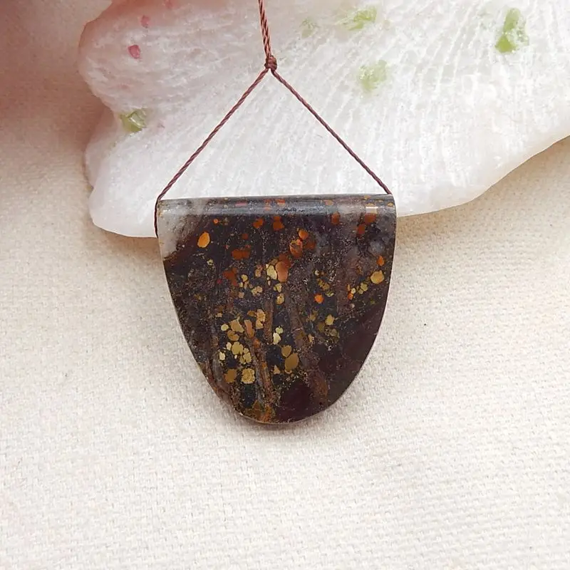 Sale 1Pcs Precious Natural Turquoise Pendant Bead 30x30x11mm 17g