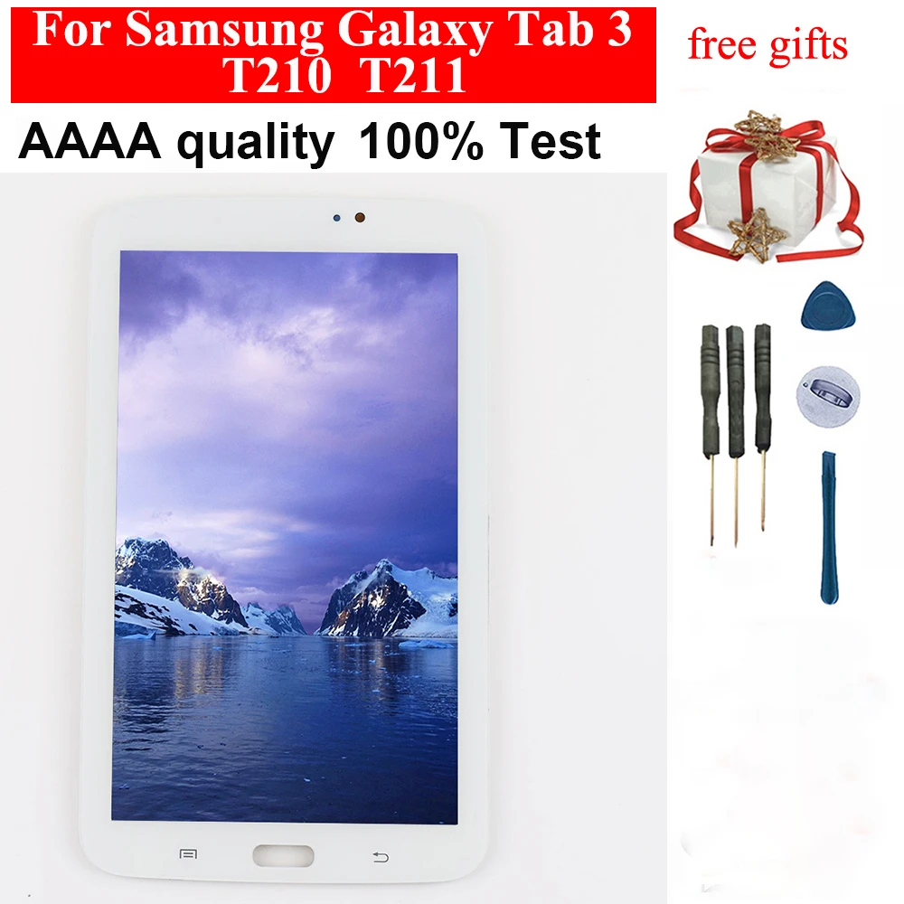 Для Samsung Galaxy Tab 3 7 0 SM T210 T211 ЖК сенсорный экран дигитайзер панель дисплей монитора в