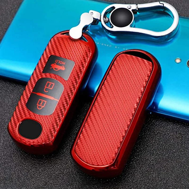 

Key Case Soft TPU Car Key Fob Cover Case Protect for Mazda 2 3 5 6 CX-3 CX-4 CX-5 CX-7 CX-9 2014 2016 2015 Atenza Axela