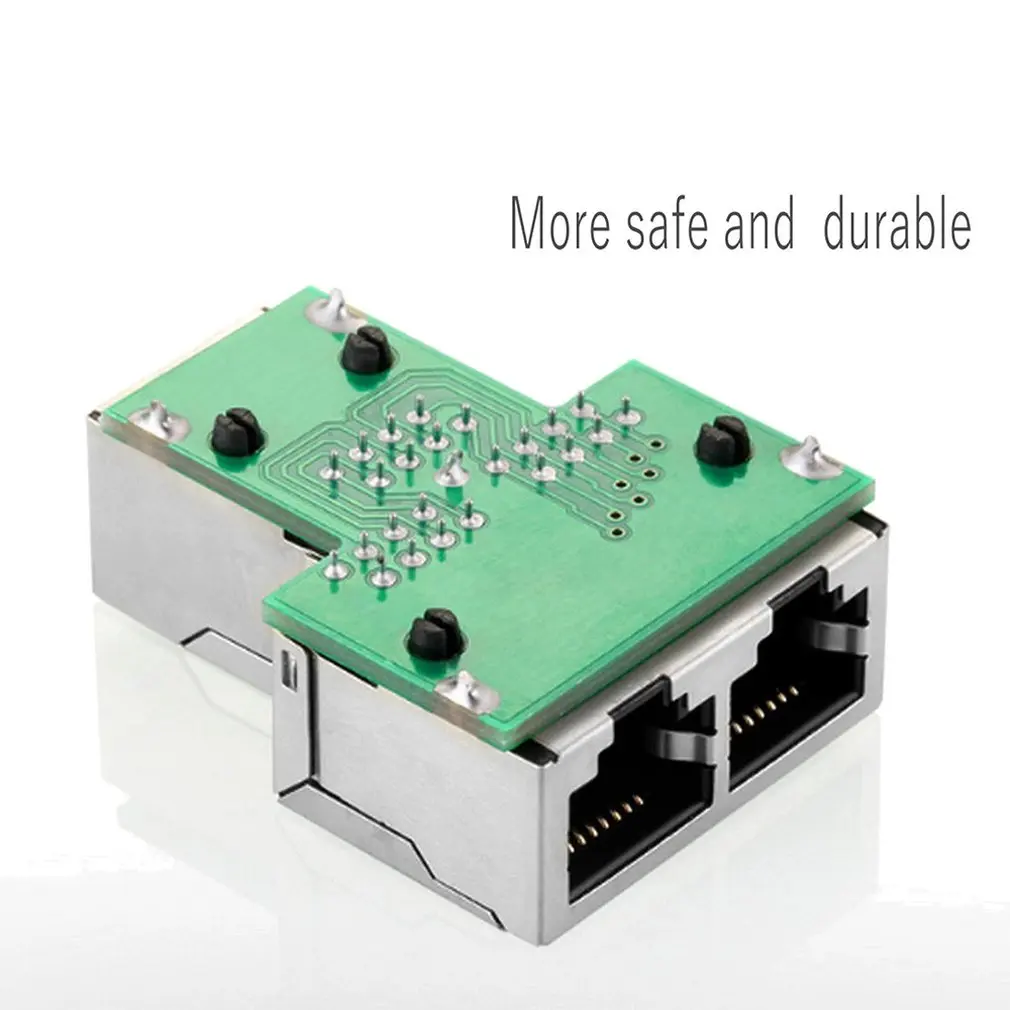 Маленький размер Портативный 7 RJ45 8P8C штекер к двойной Сплиттер сетевой Ethernet