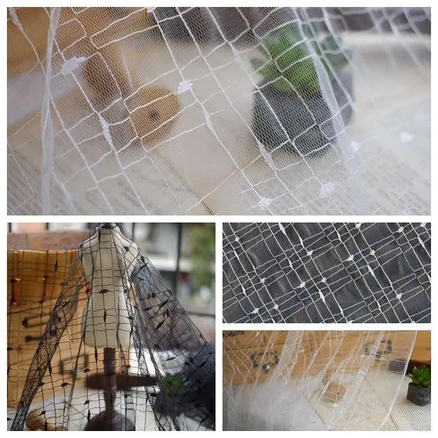 4 м/лот белая вышитая кружевная ткань тюль изысканное ТРАПЕЦИЕВИДНОЕ качество