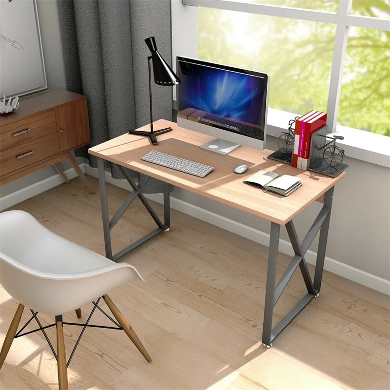 Деревянный ПК ноутбук стол с металлическими ножками компьютерные столы