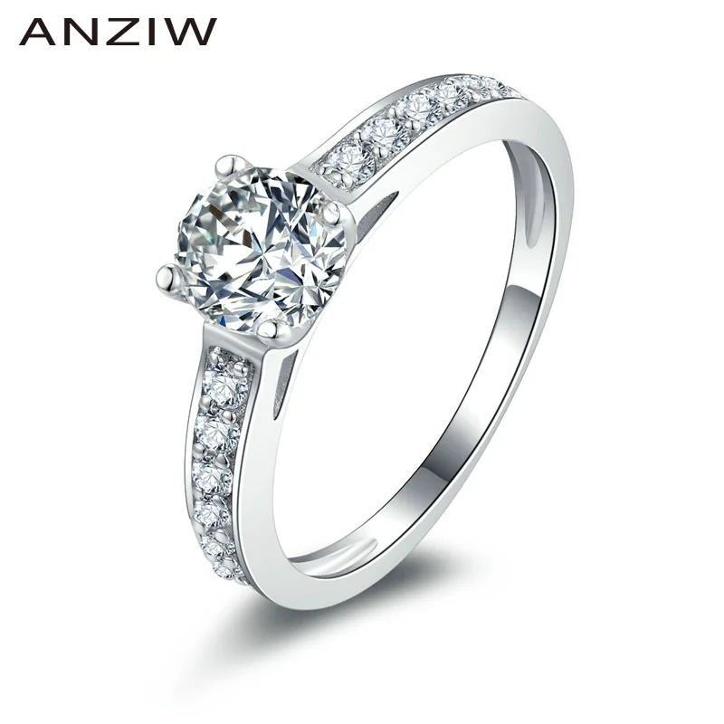 Кольцо женское из серебра 925 пробы с микрозакрепкой|engagement rings for women|engagement ringrings women