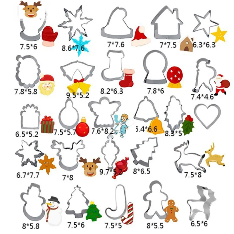 Приспособление для выпечки Санты лося Аксессуары кухонная форма печенья