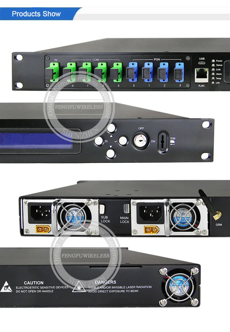 Оптический волоконный усилитель 4PON 1550nm CATV WDM 4 порта EDFA 1310/1490/1550nm - купить по